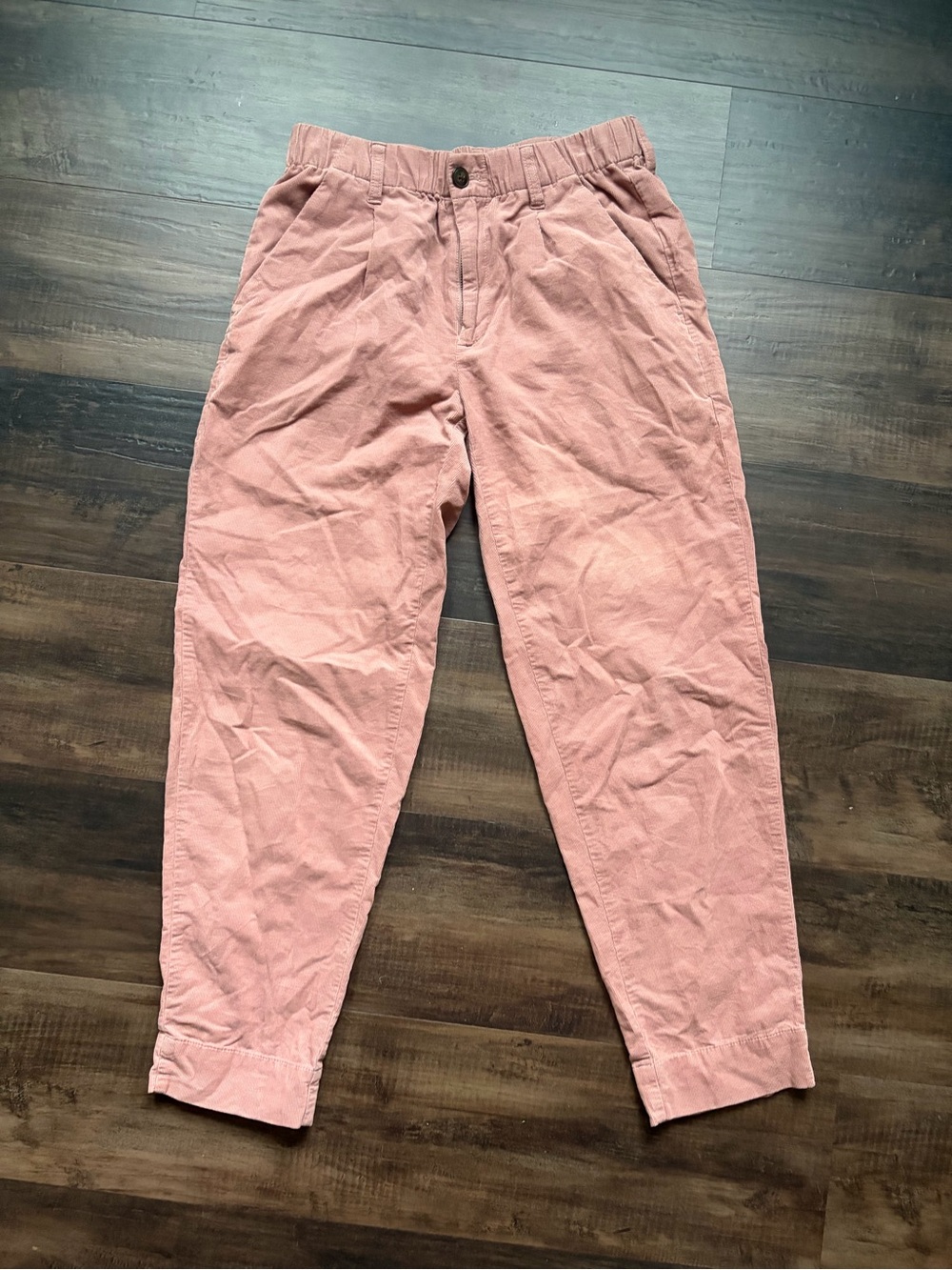Madewell womens cotton Dusty Pink Tapered pants XXS